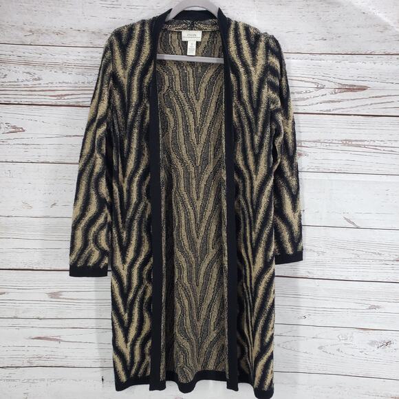 Chico's Women's Knit Wool Mohair Blend Open Front Cardigan Size 0 - Picture 1 of 12